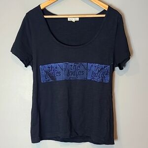 Alex Mill Navy Graphic Button Down Shirt